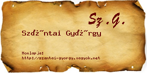 Szántai György névjegykártya
